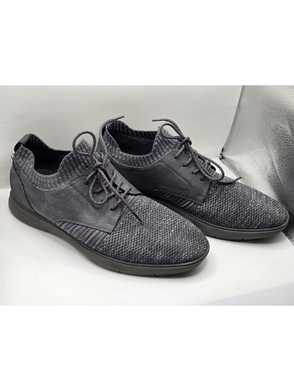 Mark Nason Casual Cell Rhys Knit Sneaker Oxford Shoes Grey Nordstrom Rack Sz 10